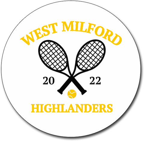 West Milford Tennis Sportsman - Sandwich Visor - 2190 w/ 2022 Logo on Front.