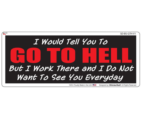 I DONT WORK FOR YOU Green/White 2" Round Hard Hat-Helmet Full Color Printed Decal